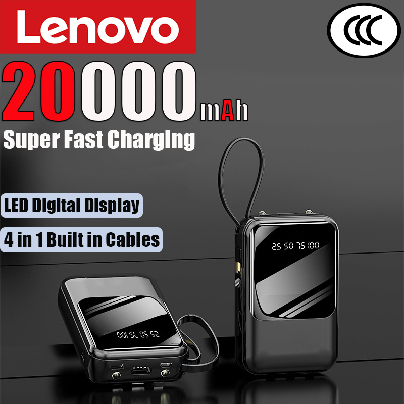 Portable Charger 20000Mah - Lenovo Mini 20000mAh Powerbank 20W Superschnelles