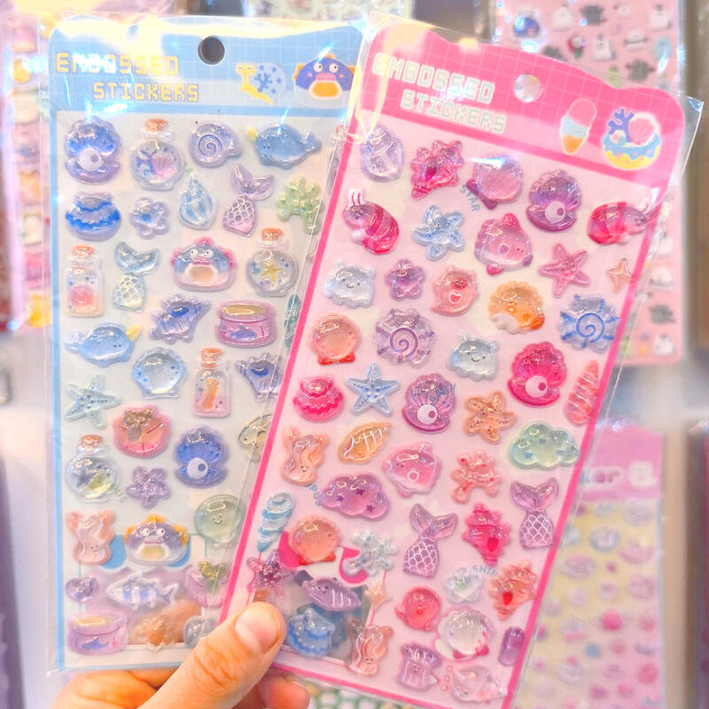 Phone Accessories For Boys - Ozean 3D Relief Muscheln 3D Kristall-Aufkleber