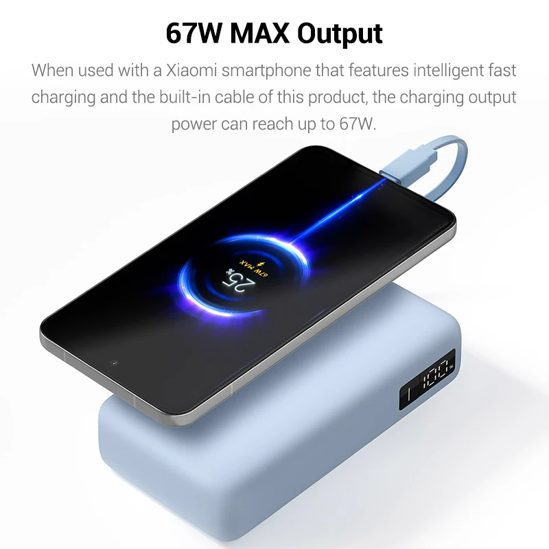 Xiaomi 20000mAh 67W Max Tragba – Portable Charger 20000Mah Bewertung und Preis