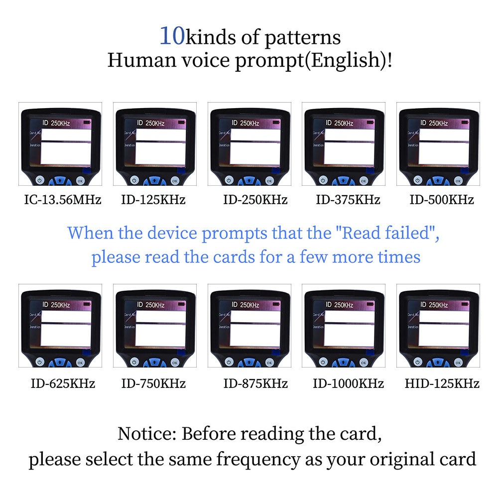 Handgehaltener 10-Frequenz-RFI – Nfc Card Reader Bewertung und Preis