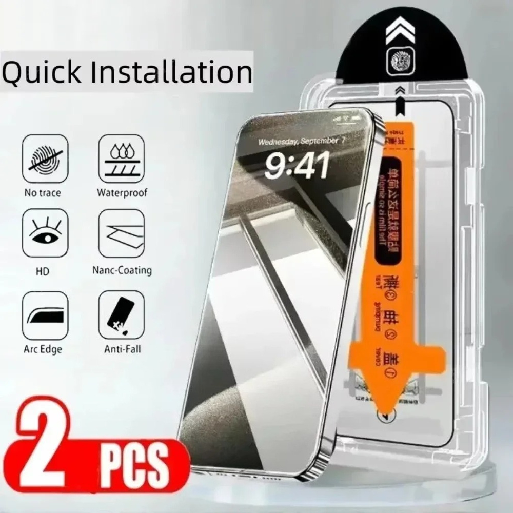 2PCS Transparent Gehärtetem Gl – Phone Accessories Online Shop Bewertung und Preis