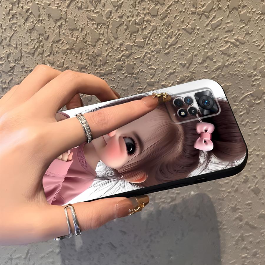 Cartoon-Mädchen-Muster Handyhü – Xiaomi Phone Accessories Bewertung und Preis